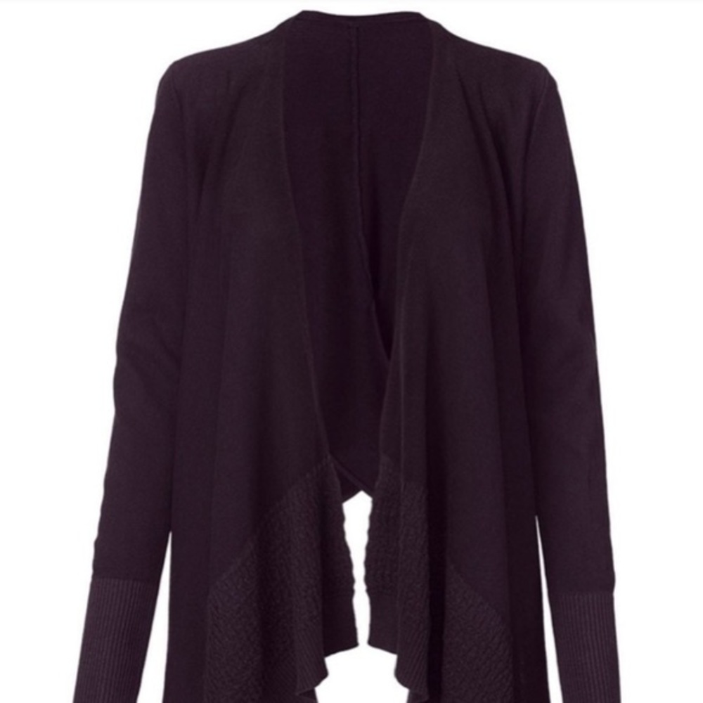 CAbi Black Open Front Cardigan
